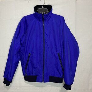 Hartwell Jacket Mens Size Medium Windbreaker Blue Coat Bomber Full Zip Pockets